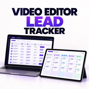 Video Editor Lead Tracker product mockup